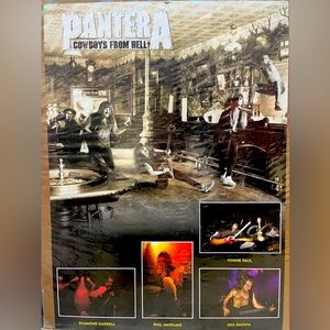 Vintage  Poster 1990 PANTERA “Cowboys from Hell”